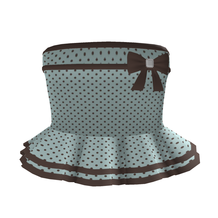 Sweet Chocolate Polka Dot Coquette Ruffle Mini Dre
