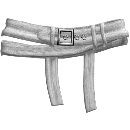 White Vkei Emo Double Belt 6.