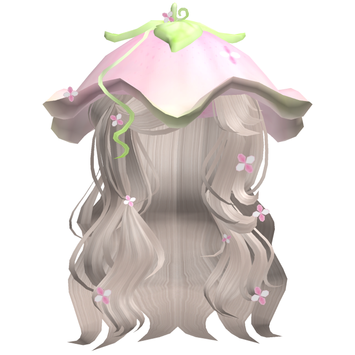 Ethereal fairy long anime flower hair (ash)