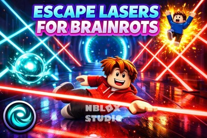 ESCAPE LASERS FOR BRAINROTS 🏆 WIN ROBUX