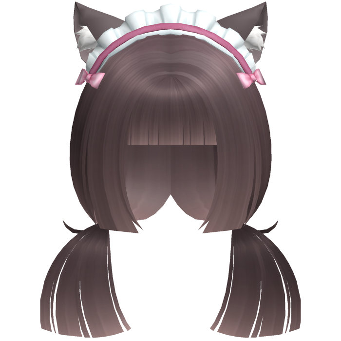 chocola neko cutecore low mini pigtails w ears