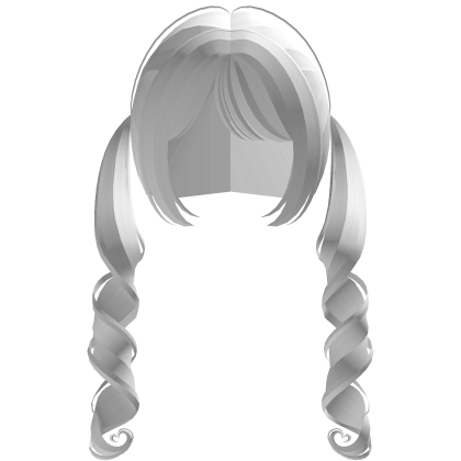 ♡ :  cute heart doll curly pigtails white Roblox item
