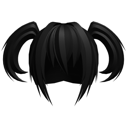 ʚ black messy vampire demon moe pigtails ɞ Roblox item