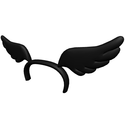 Black Angel Wings Headband Roblox item