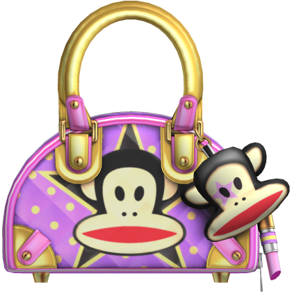 Cute Y2K Harajuku Luxury Monkey Bag Purple Yellow Roblox item
