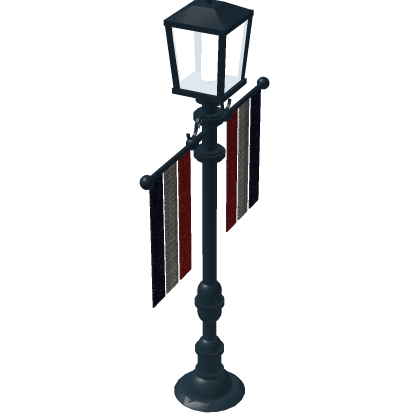 Street Lamp With French Flag