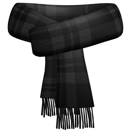Black Plaid Scarf thumbnail