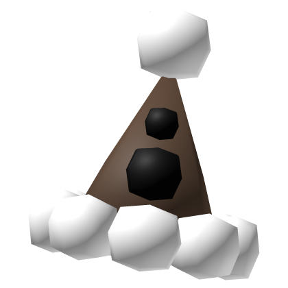 Low Poly Clown Hat Brown