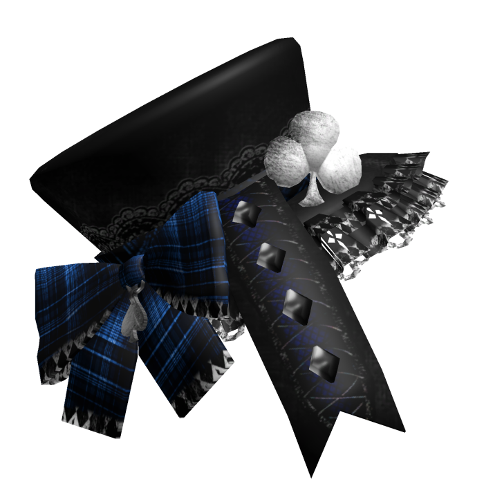 blue clover bow hat at the tea party ♧  .