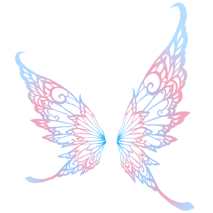 🌸✨ Blue Pink Flutter Laceglow Wings thumbnail