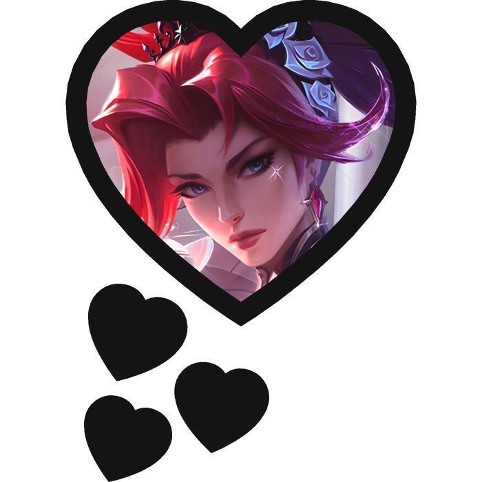 Akali Thinking Hearts League Of Legends