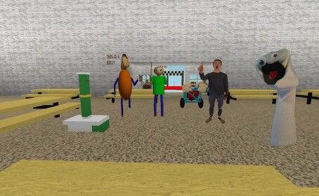  Survive Baldi ( noob time and running)