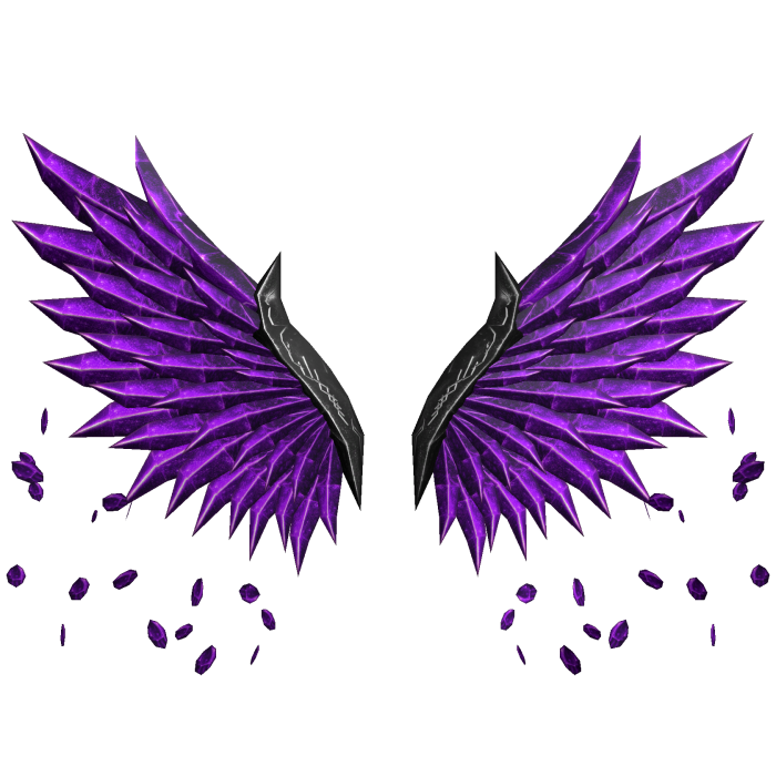Purple and Black Wings