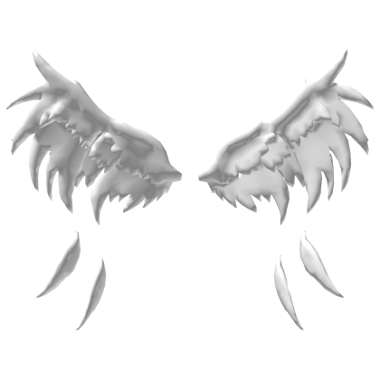 Huge White Angel Wings