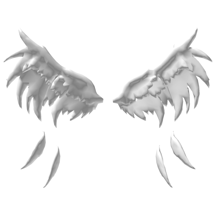 Huge White Angel Wings
