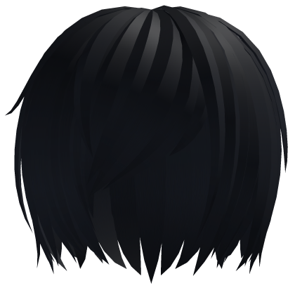 (｡･ω･｡) niche anime hair in navy blue Roblox item