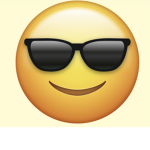 Banana with sunglasses