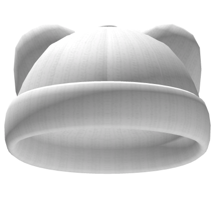 White Bear Ears Beanie Roblox item