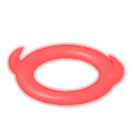 [GLOW] Glowing Red Devil Halo with Horns