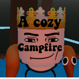 A cozy campfire