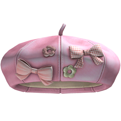 Igari Bow Beret (Soft Pink) Roblox item