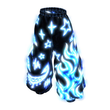 Emissive glowing Neon Starwave Pants