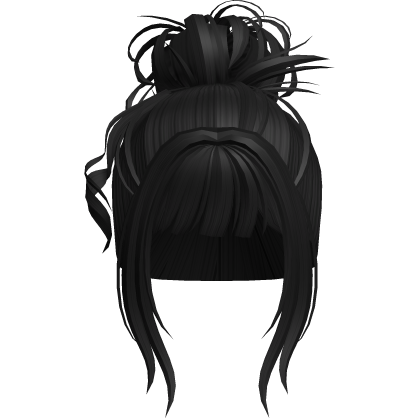 Supermodel Updo Hair (Black) Roblox item