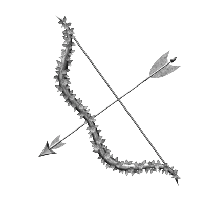 Floral Cupid bow In Silver  Roblox item