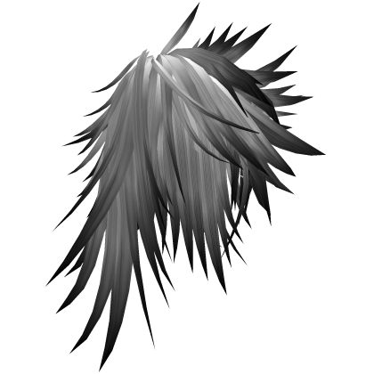 Black n White Scene Messy Spiky Hair