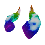 Rainbow Hellrock Horns