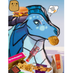 The Chicken nuggets with barbecue sauce