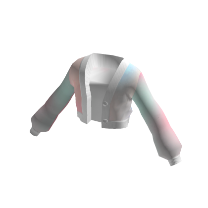 Oversized Cropped Cardigan - Cotton Candy thumbnail