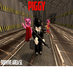Survive and Kill PIGGY and Killers in Area 51