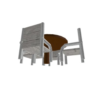 Round table with chairs