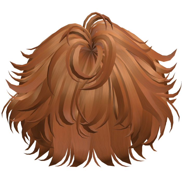 Fluffy Curled Fringe Hair - Ginger