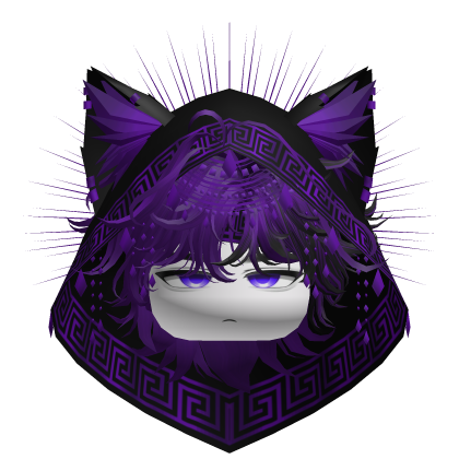 Egyptian Boy w/ Divine Purple Black Hood