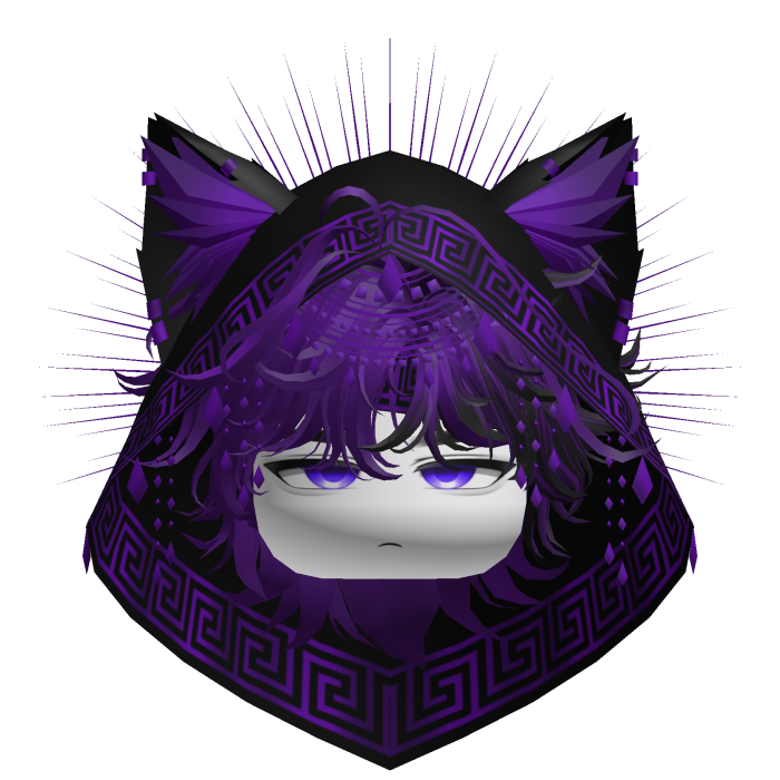 Egyptian Boy w/ Divine Purple Black Hood