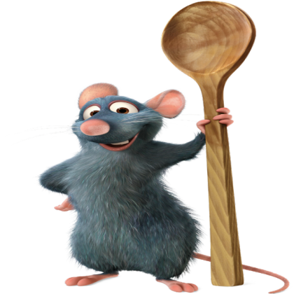 Ratatouille Rat Transparent w/ Spoon (Remy) Roblox decal