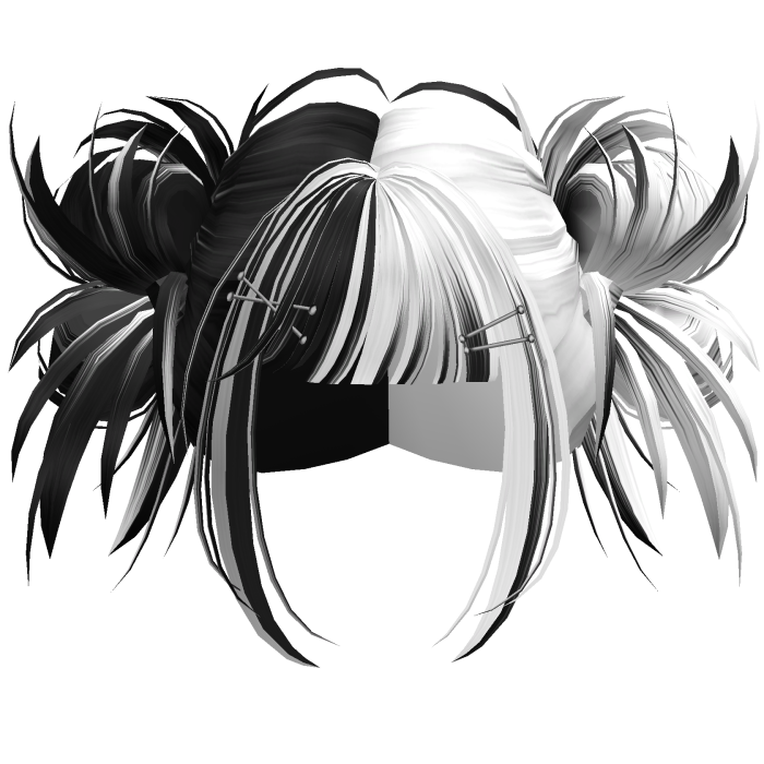 Scene Hyperpop Rave Buns (Black&White)