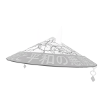 Silver Lightning Oni Samurai Hat