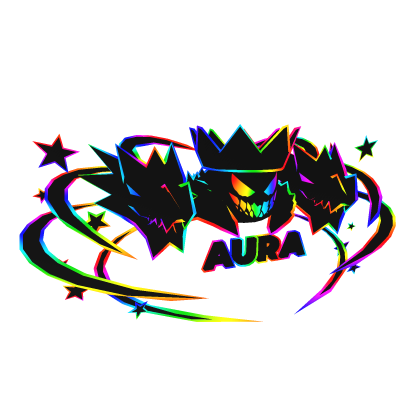Cartoony Rainbow Crown Neck Fur Dragon Aura Combo Roblox item
