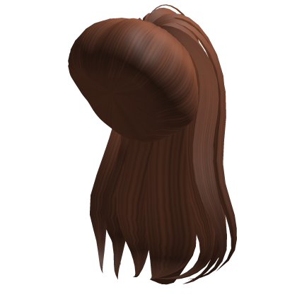 Cute Brunette Long Ponytail Hair Roblox item