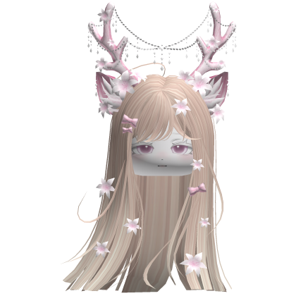 Ethereal Christmas Fairy Fawn Hair w/ Antlers