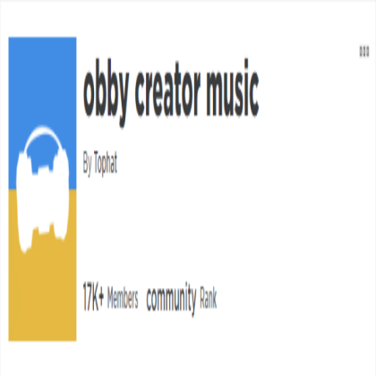 obby creator music Roblox decal