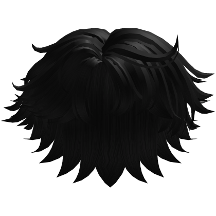 Stylish Messy Fluffy Boy Hair (Black) Roblox item