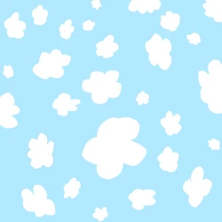 RHS clouds blue cyan teal aesthetic indie pattern