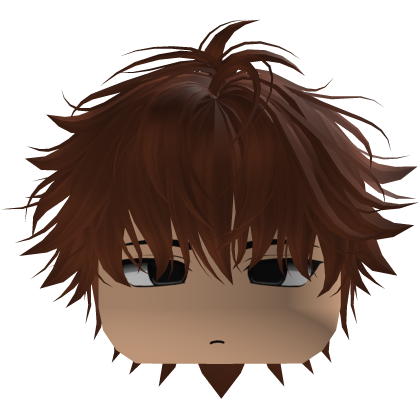 Cute Y2K emo brown hair