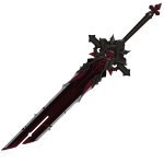 red cursed sword