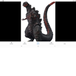 Shin godzilla and cartoon cat fan group