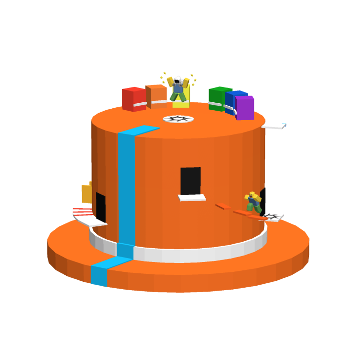 Classic Orange Obby Top Hat